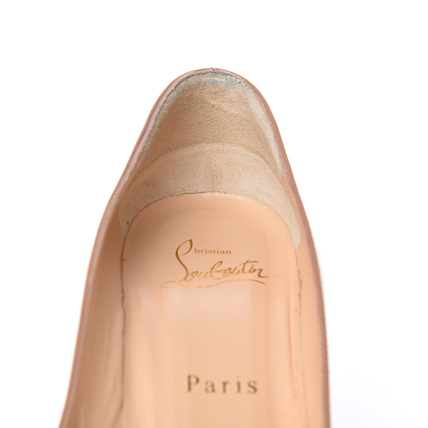 Christian Louboutin Patent Pigalle Plato 100 Pumps 35.5 Nude 9 of 11