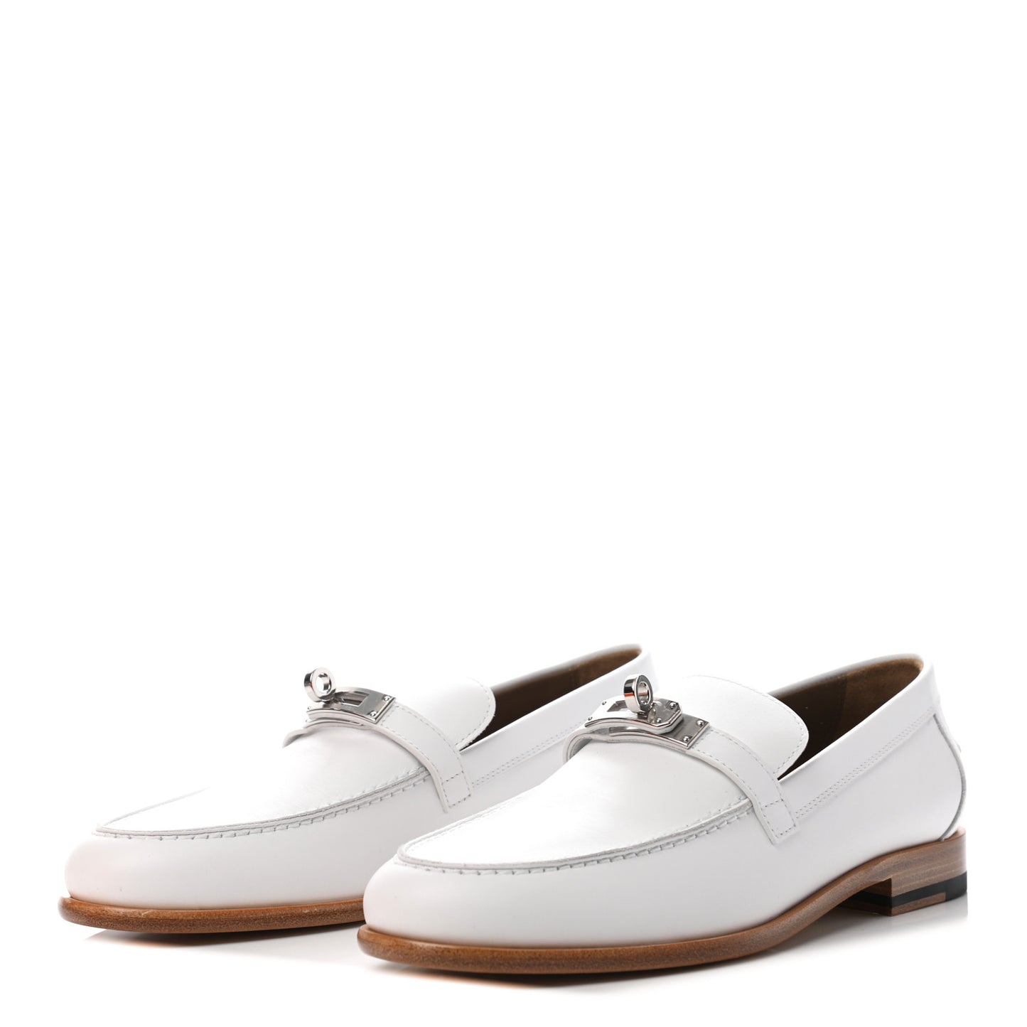 Calfskin Womens Destin Loafer 37 White