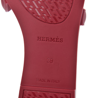 Hermes Rubber Aloha Sandals 39 Rose Baie 7 of 9