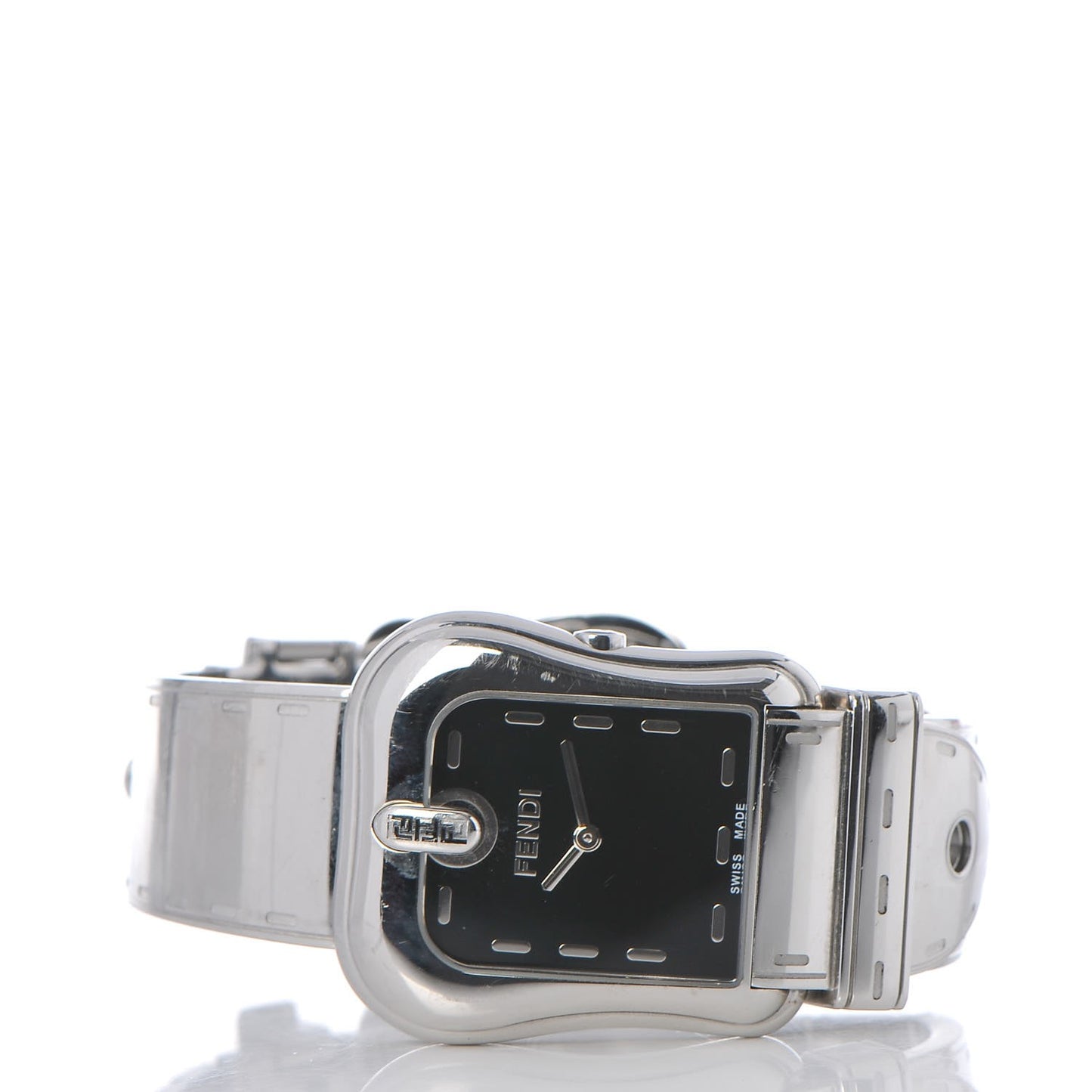 Stainless Steel 33mm Buckle Quartz Watch Black