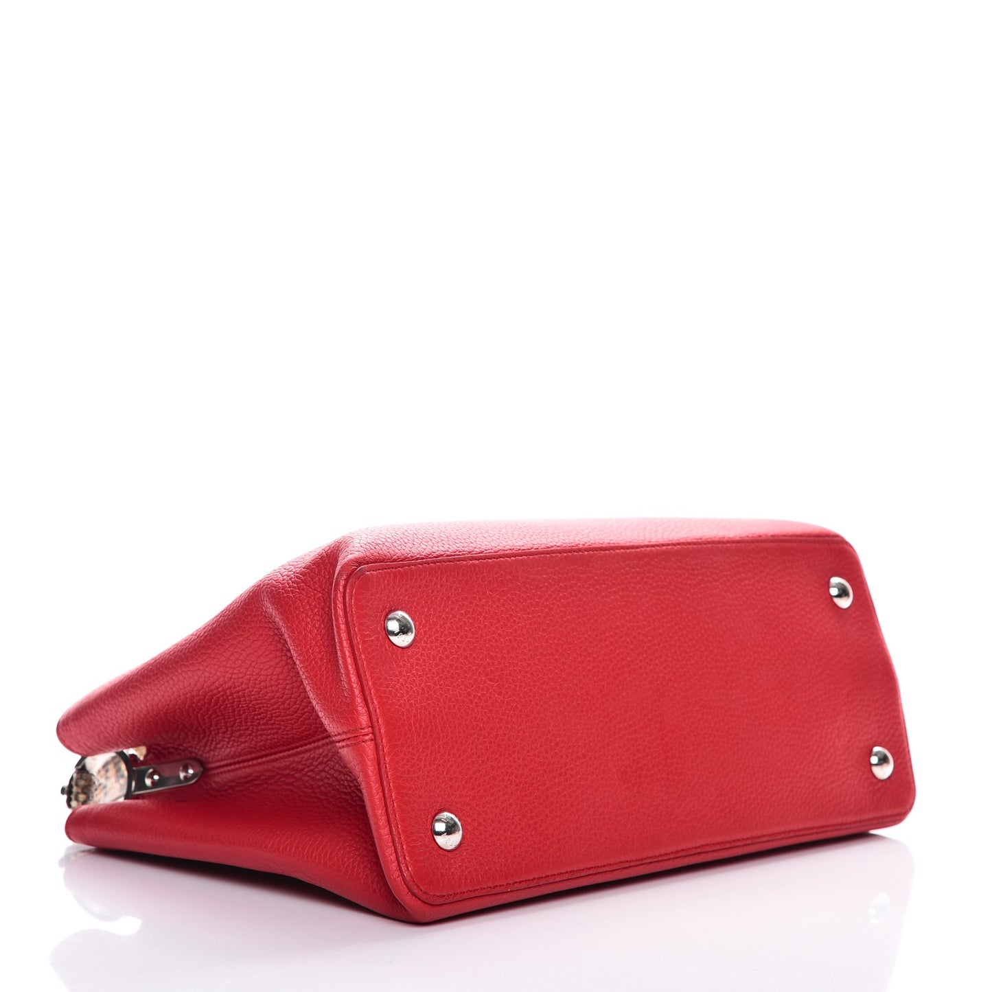 Taurillon Python Capucines MM Rubis