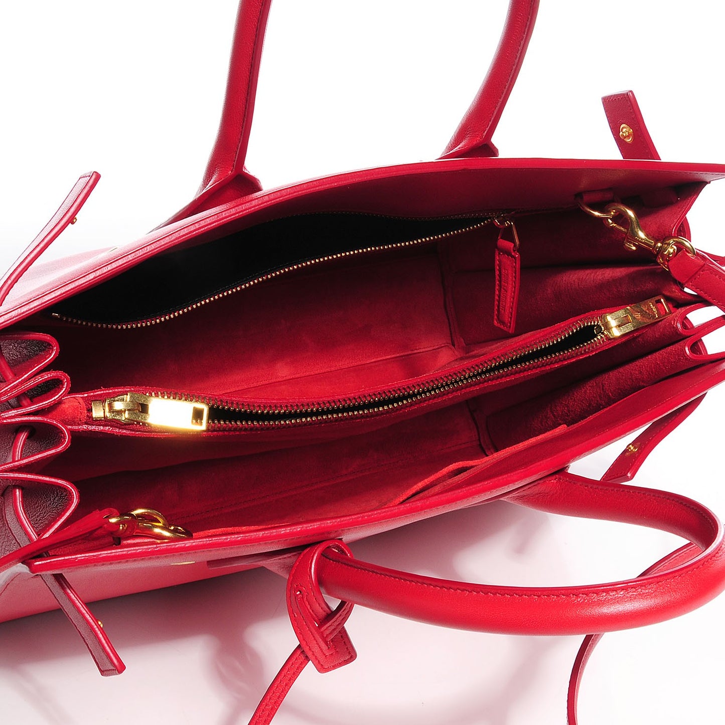 Calfskin Small Sac De Jour Lipstick Red