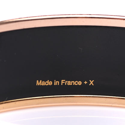 Hermes Enamel Printed Wide Coaching Bracelet 62 6 of 6
