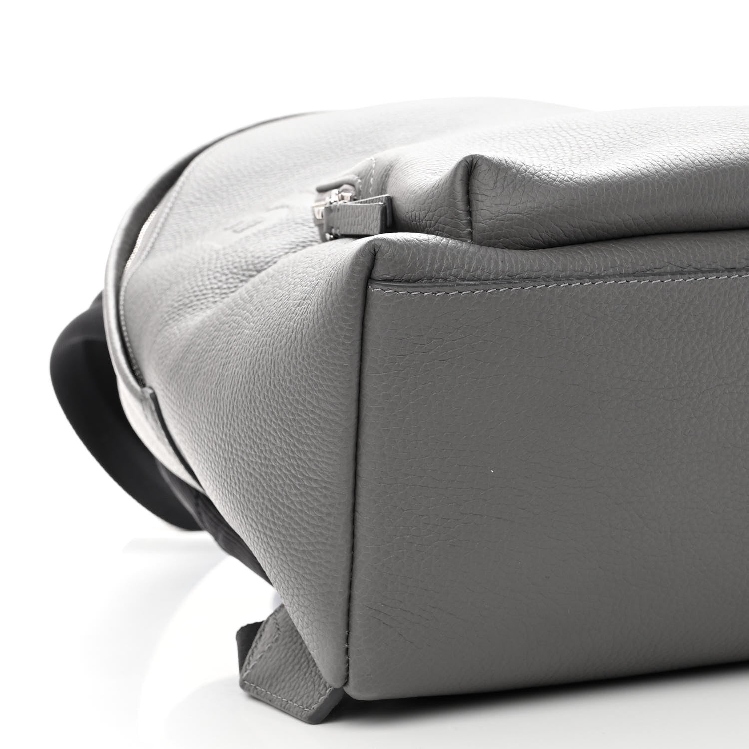 Burberry Calfskin Logo Embossed Backpack Charcoal Grey 10 of 11