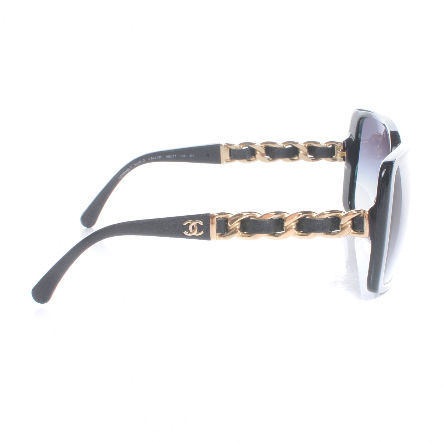 Chanel Chain Sunglasses 5208Q Black 4 of 6