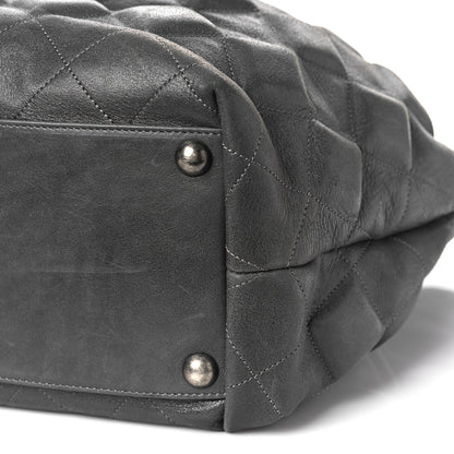 Chanel Calfskin Sloane Square Tote Grey 9 of 10