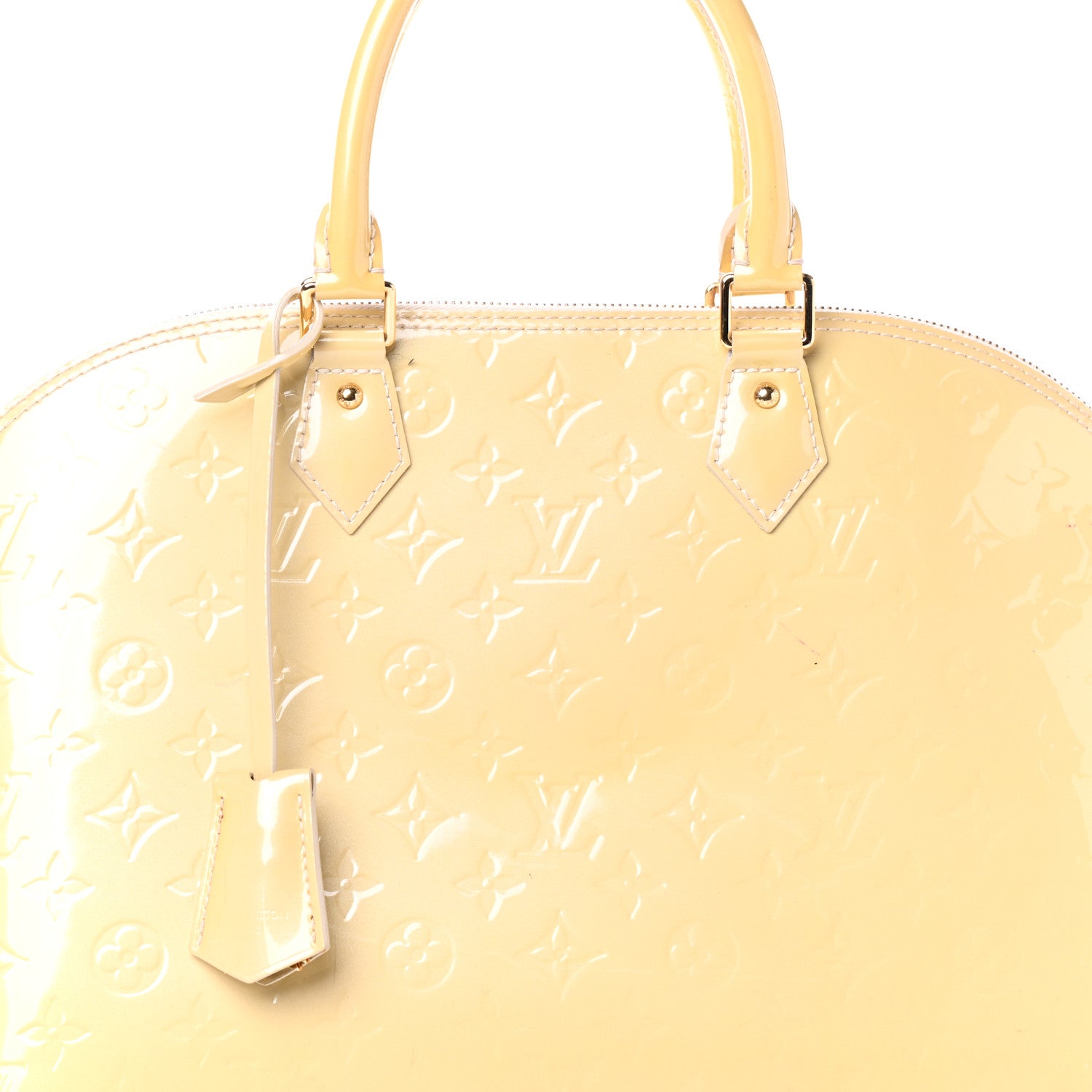 Louis Vuitton Vernis Alma GM Blanc Corail 7 of 12