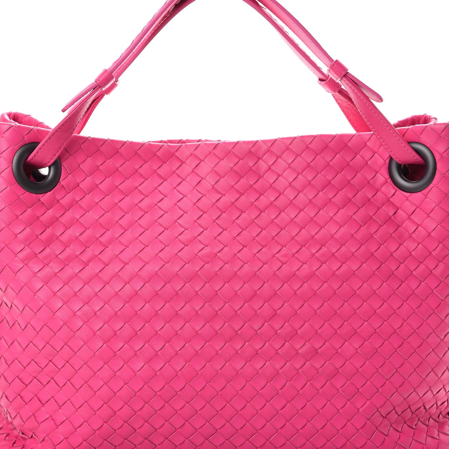 Nappa Intrecciato Medium Garda Bag Rosa Shock