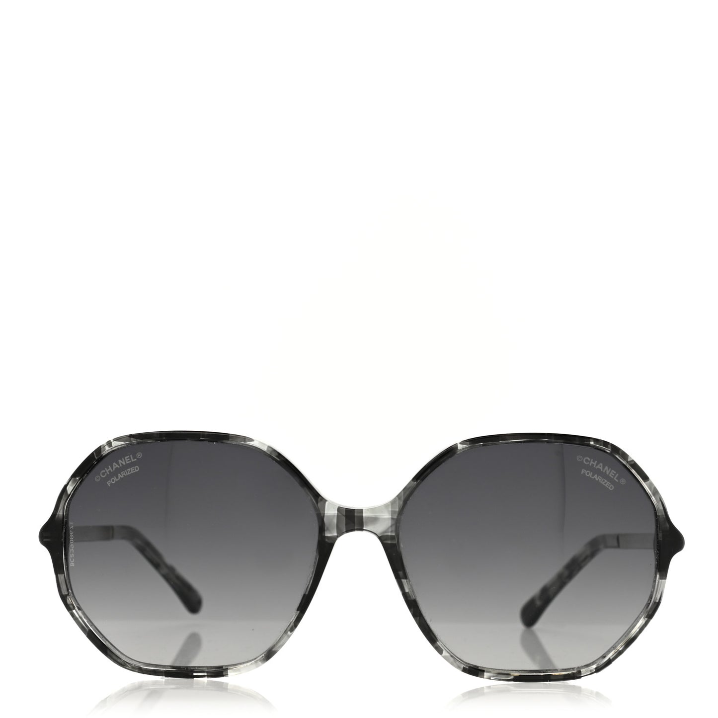 Acetate Polarized Oversized CC Sunglasses 5345 Black Grey