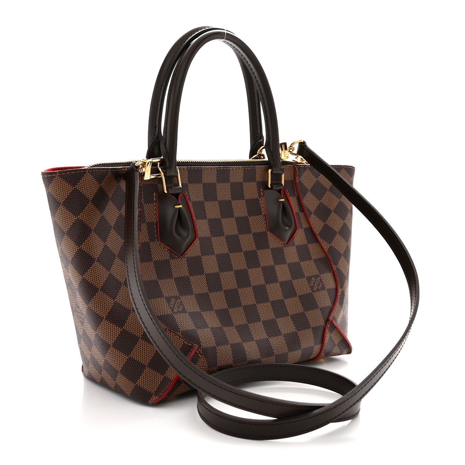Louis Vuitton Damier Ebene Caissa Tote PM Cherry 3 of 12