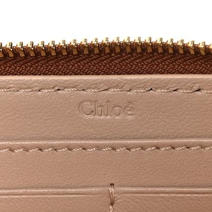 Chloe Grained Calfskin Marcie Long Zip Around Wallet Tan 6 of 8