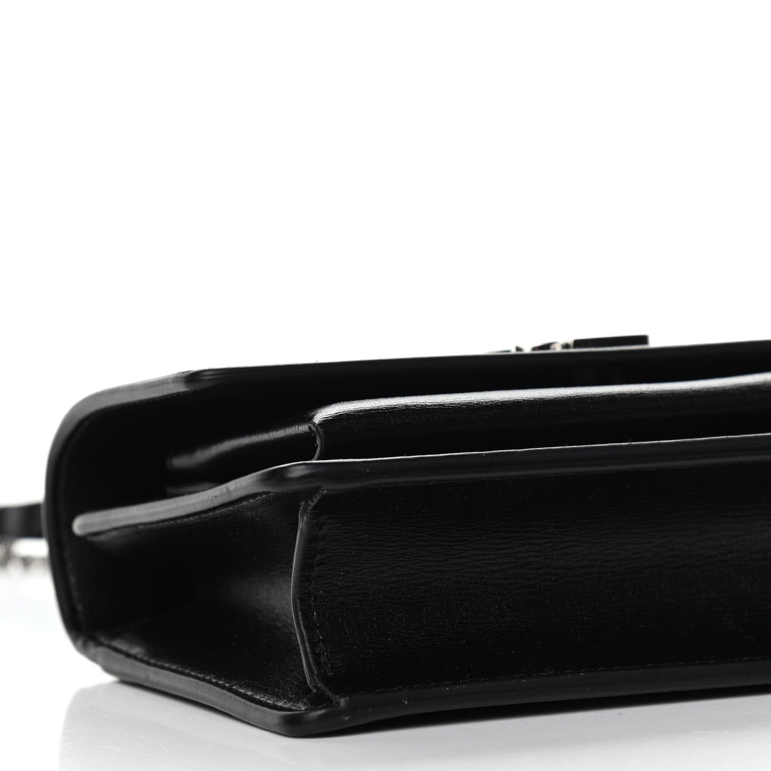 Saint Laurent Calfskin Monogram Sunset Chain Wallet Black 9 of 11