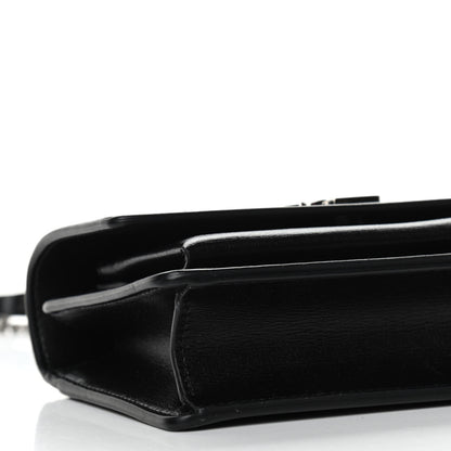 Saint Laurent Calfskin Monogram Sunset Chain Wallet Black 9 of 11