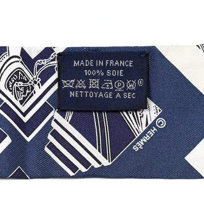 Hermes Silk Springs Springs Twilly Marine Creme Petrole 3 of 3