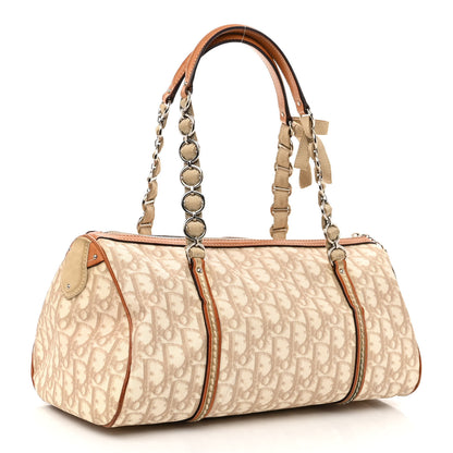 Christian Dior Monogram Trotter Romantique Boston Bag Beige 3 of 14