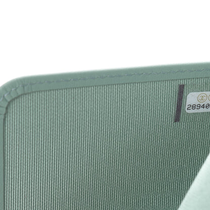 Chanel Caviar Quilted Passport Holder Green 7 of 8
