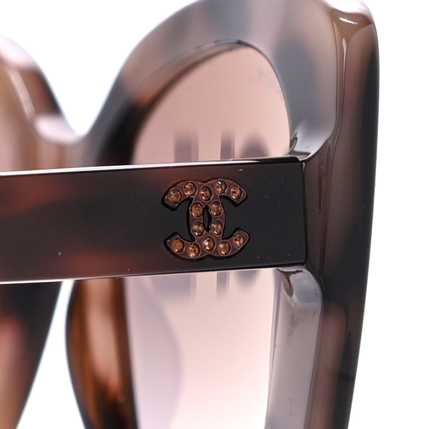 Chanel Acetate Strass Square Sunglasses 5422 Tortoise 7 of 8