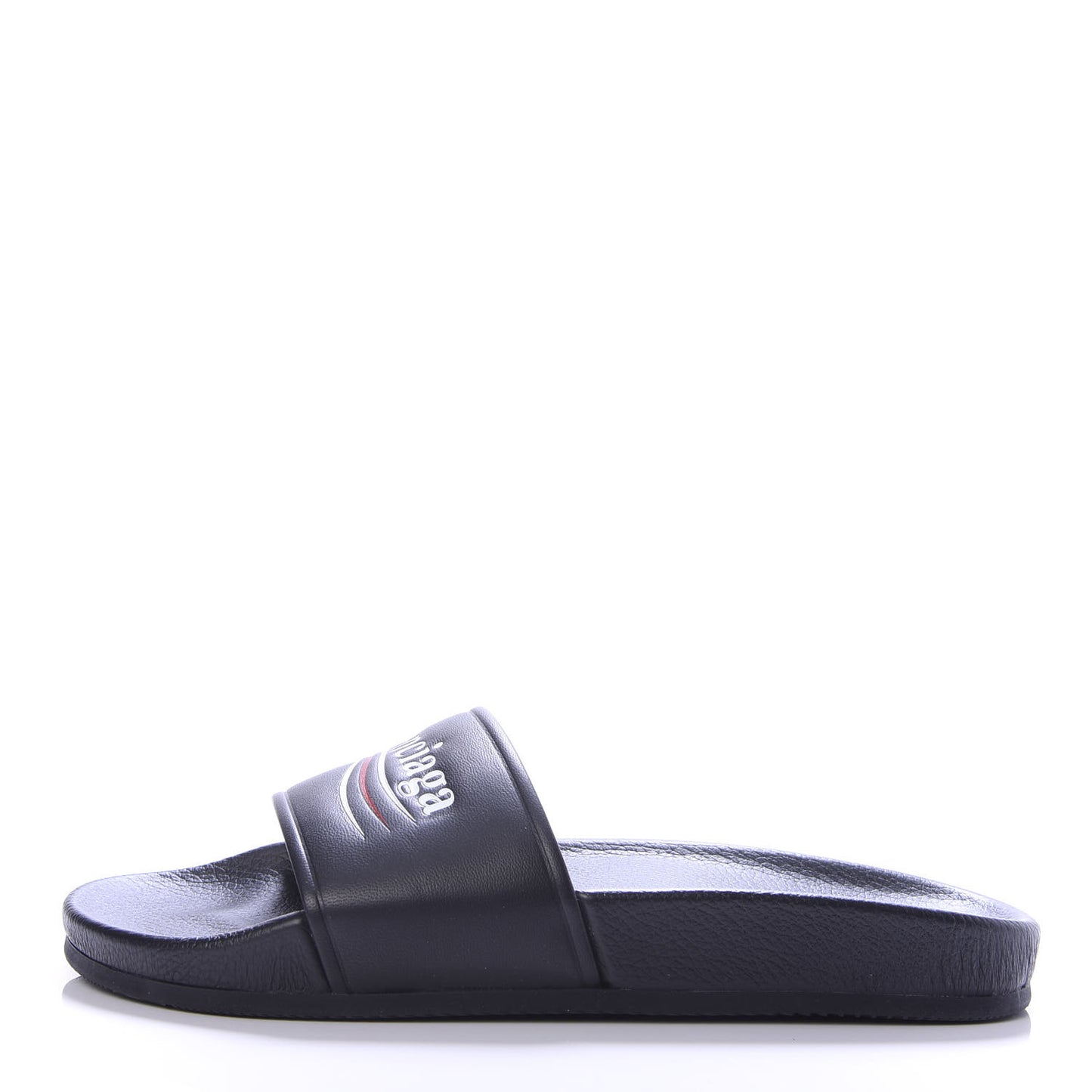 Nappa Political Campaign Logo Womens Pool Slide Sandals 38 Black White Vermillon