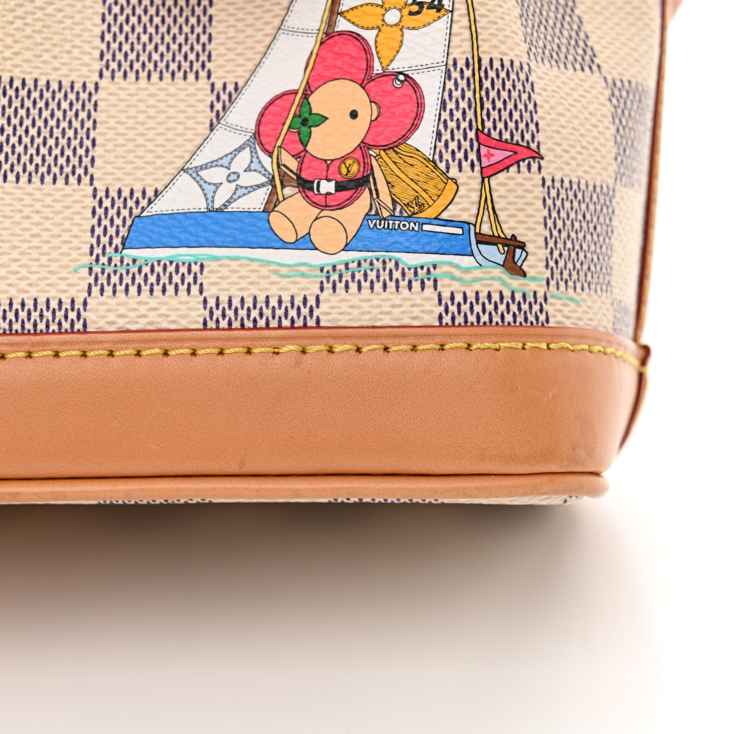 Louis Vuitton Damier Azur Vivienne Sac Nano Noe Dragon Fruit Pink 12 of 14