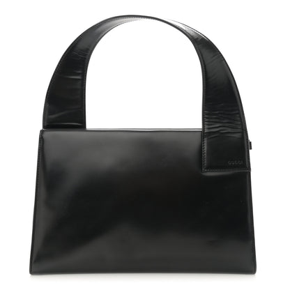 Gucci Shiny Calfskin Shoulder Bag Black 1 of 12