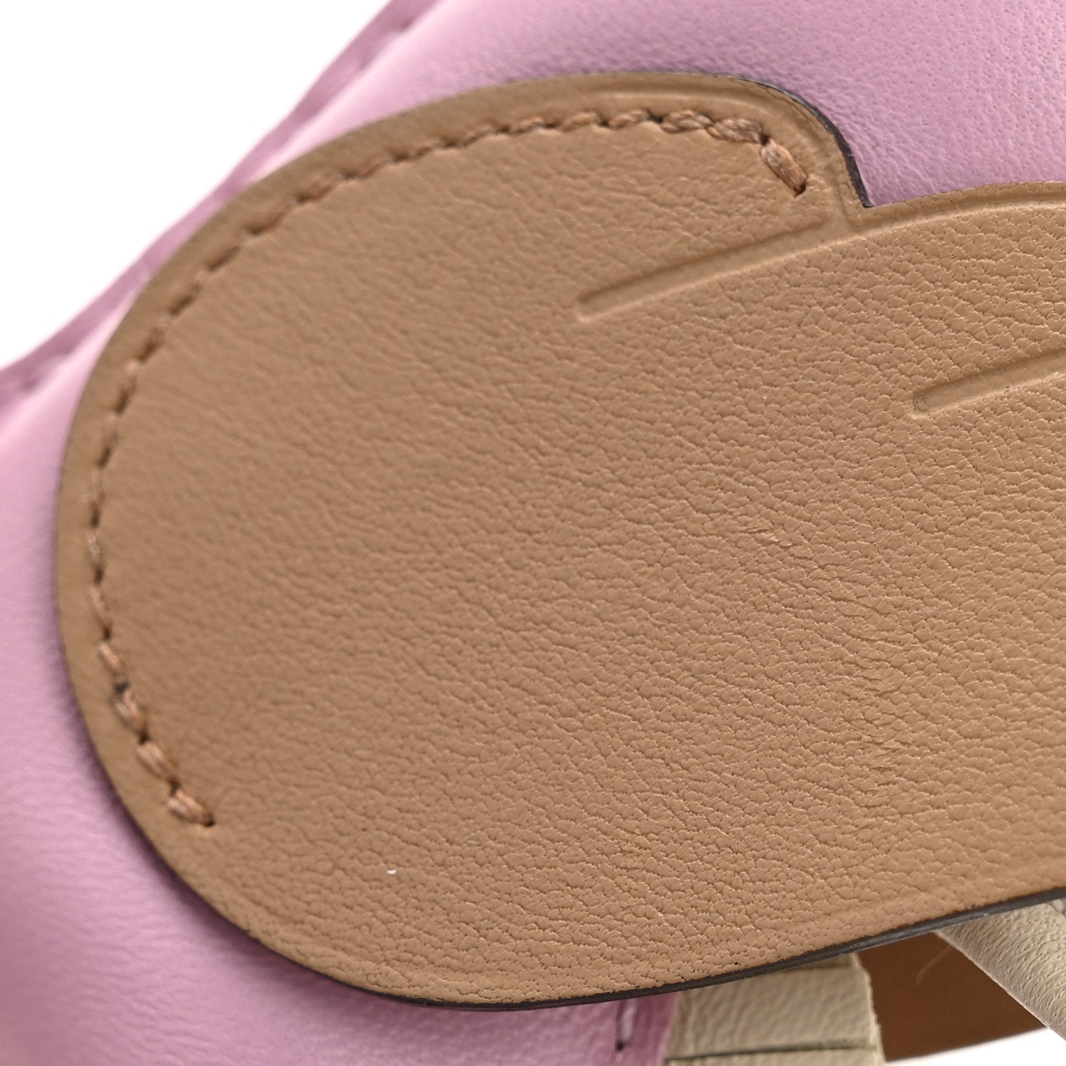 Hermes Milo Lambskin Grigri Rodeo Pegase Horse Bag Charm MM Mauve