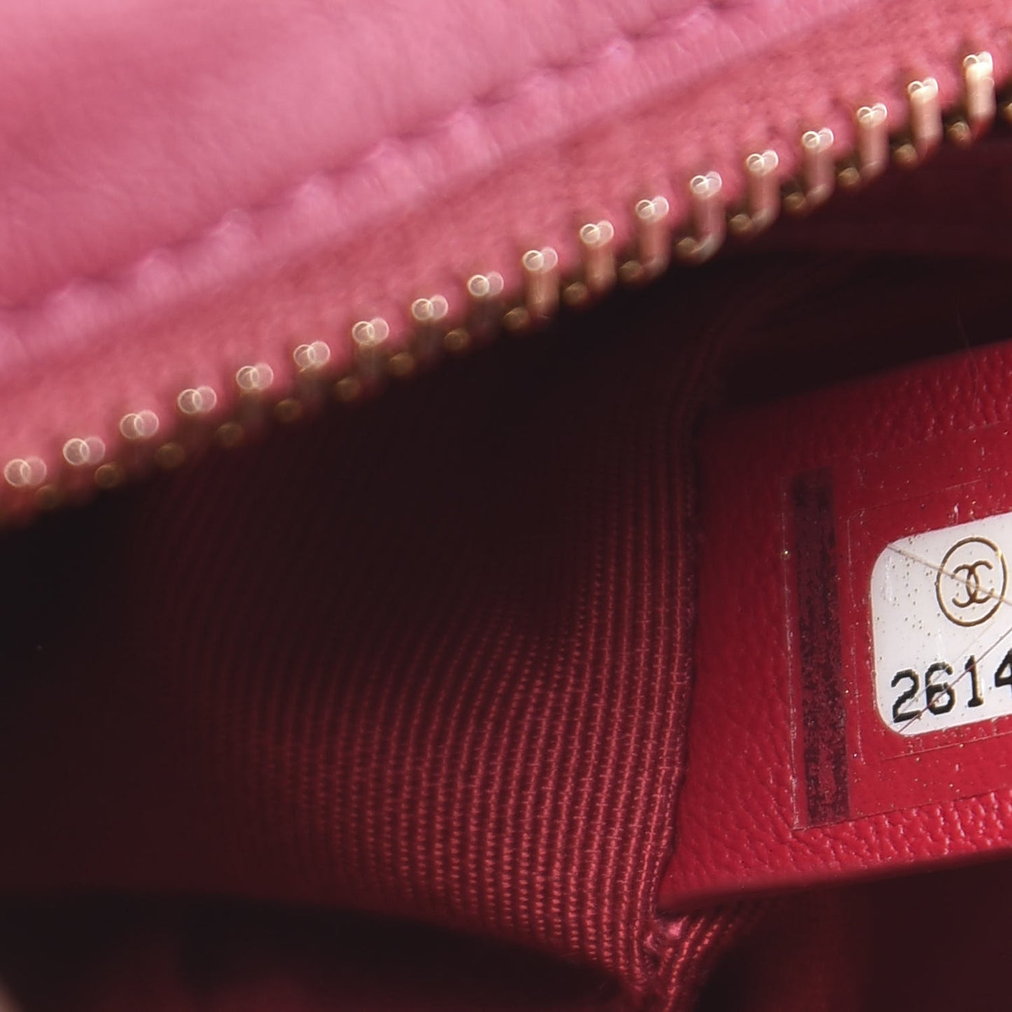 Aged Calfskin Chevron Quilted Small Gabrielle Hobo Dark Pink