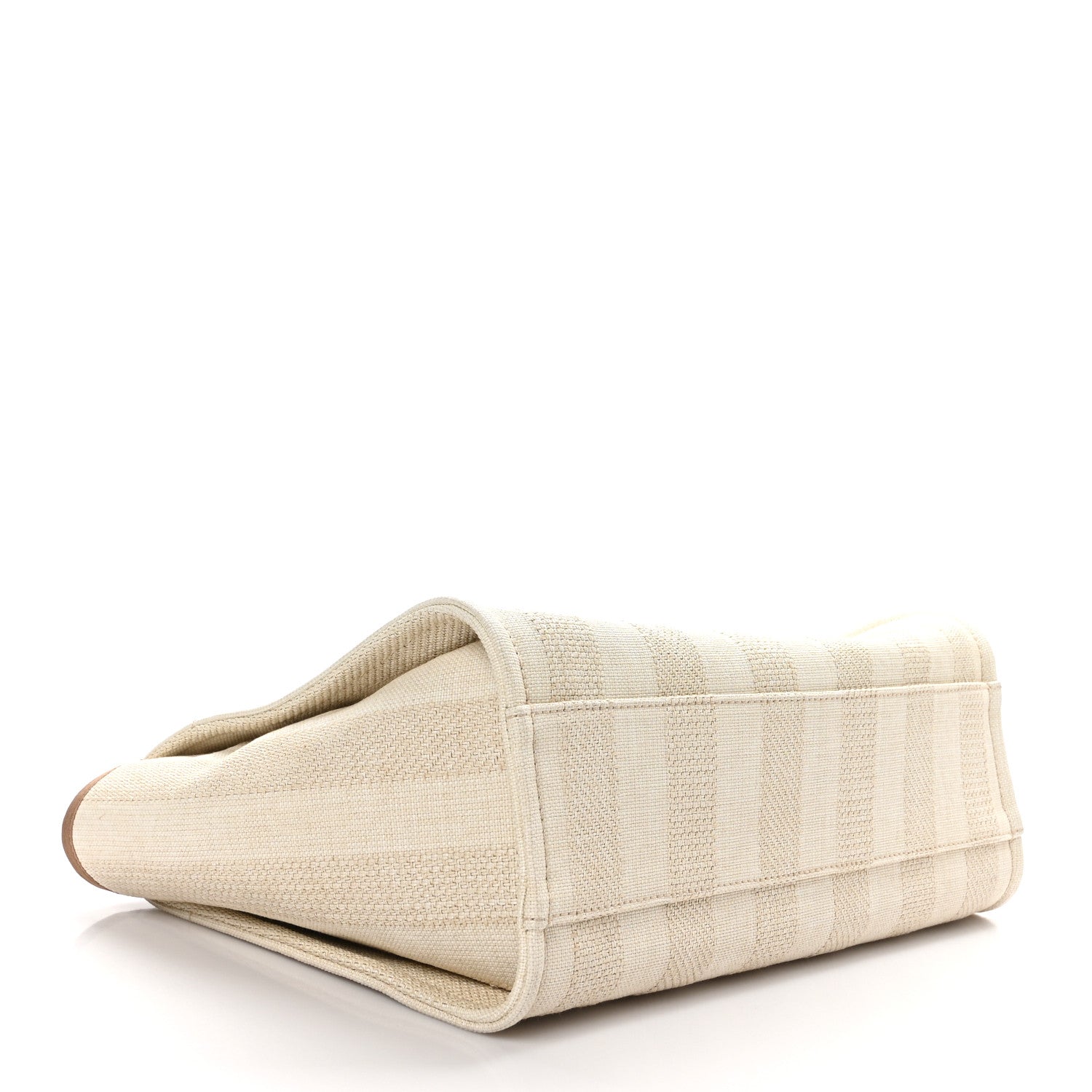 Chanel Mixed Fibers Calfskin Striped Small Deauville Tote Beige 4 of 10