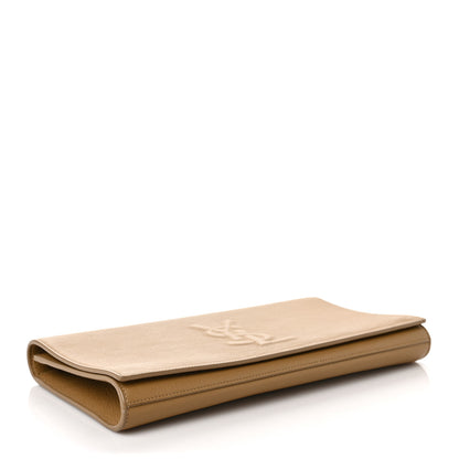 Saint Laurent Goatskin Large Belle De Jour Clutch Beige 4 of 9