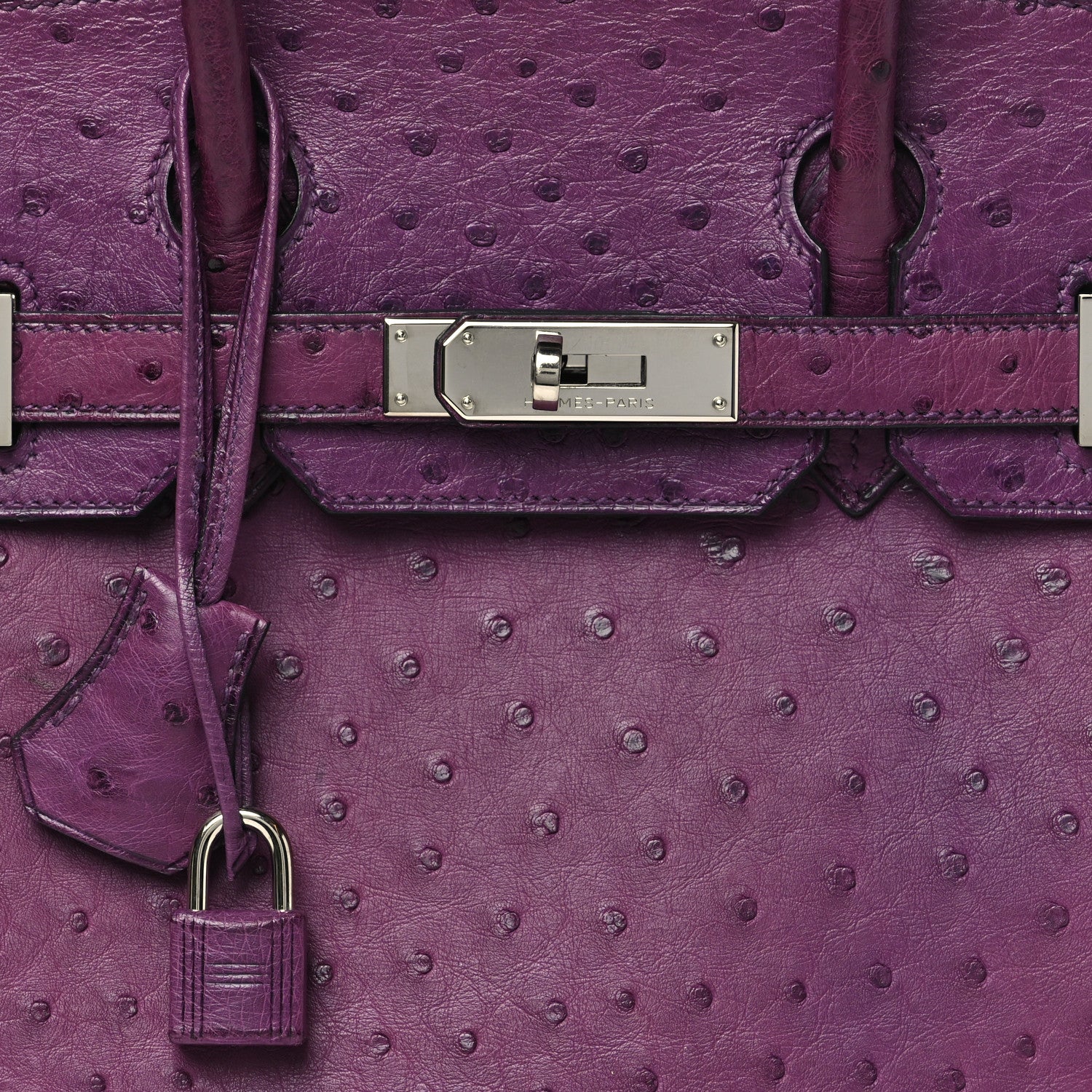 Hermes Ostrich Birkin 30 Violine 8 of 10