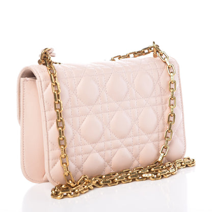 Christian Dior Lambskin Cannage Small Dioraddict Flap Rose Poudre 3 of 11