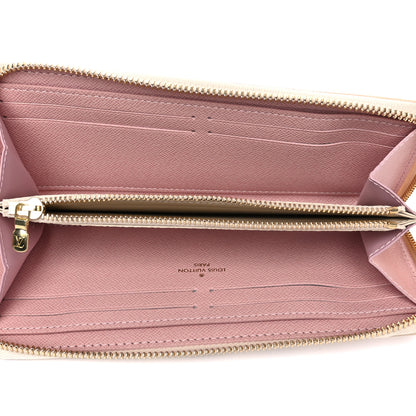 Louis Vuitton Damier Azur Clemence Wallet Rose Ballerine 5 of 10