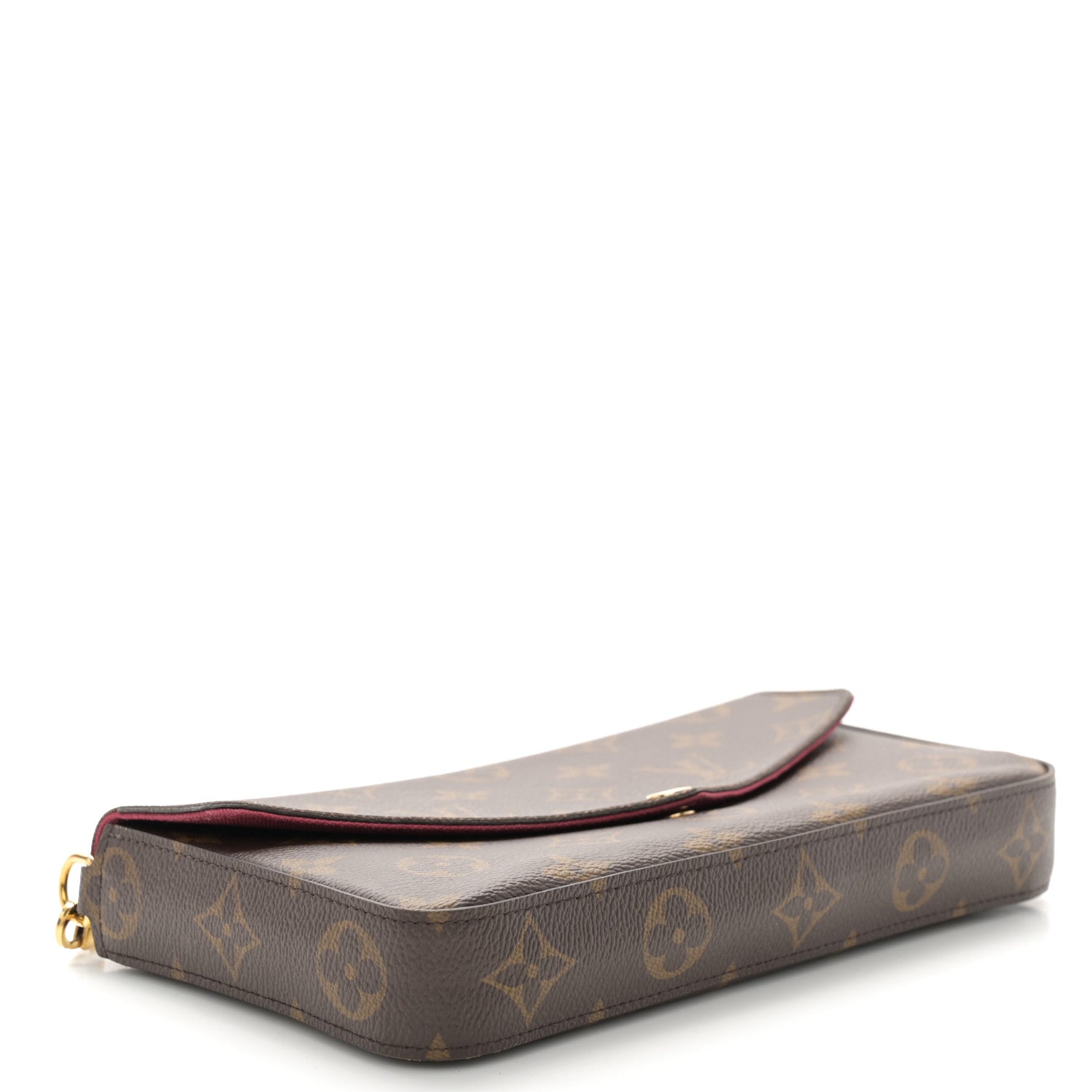 Louis Vuitton Monogram Pochette Felicie Chain Wallet Fuchsia 4 of 12