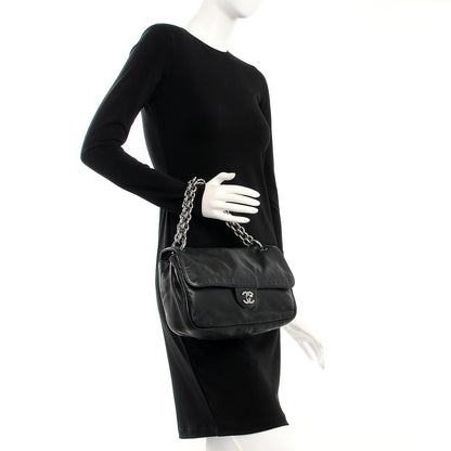 Chanel Lambskin Medium Soft and Chain Flap Black 2 of 19