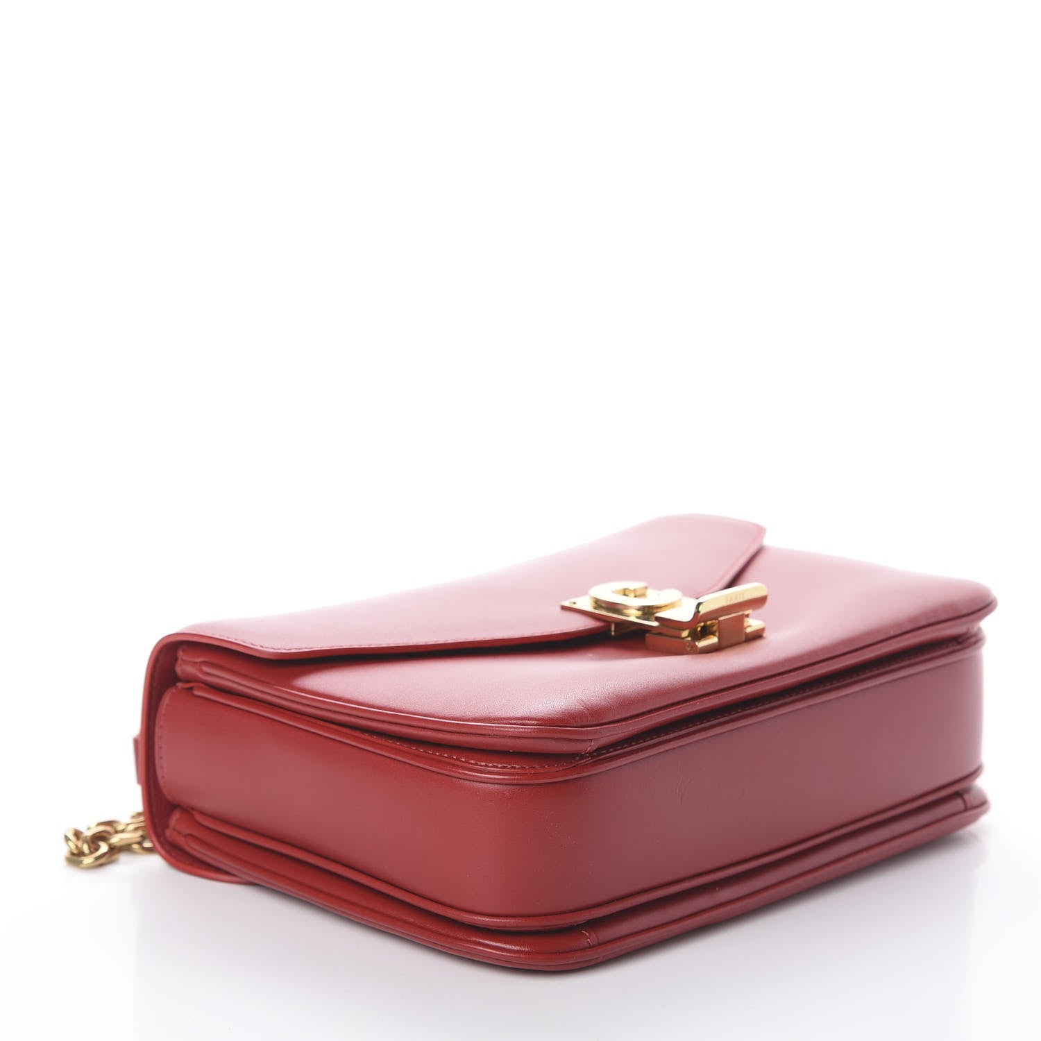 Celine Shiny Calfskin Medium C Bag Red 3 of 7