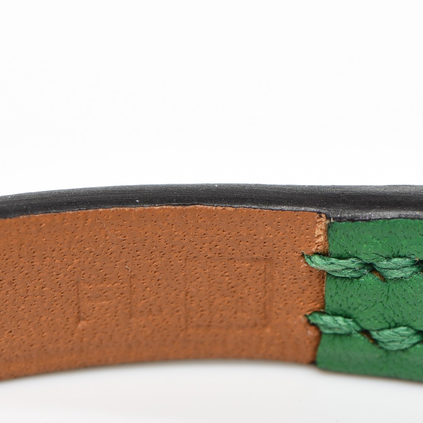 Veau Swift Micro Rivale Bracelet XS Bambou