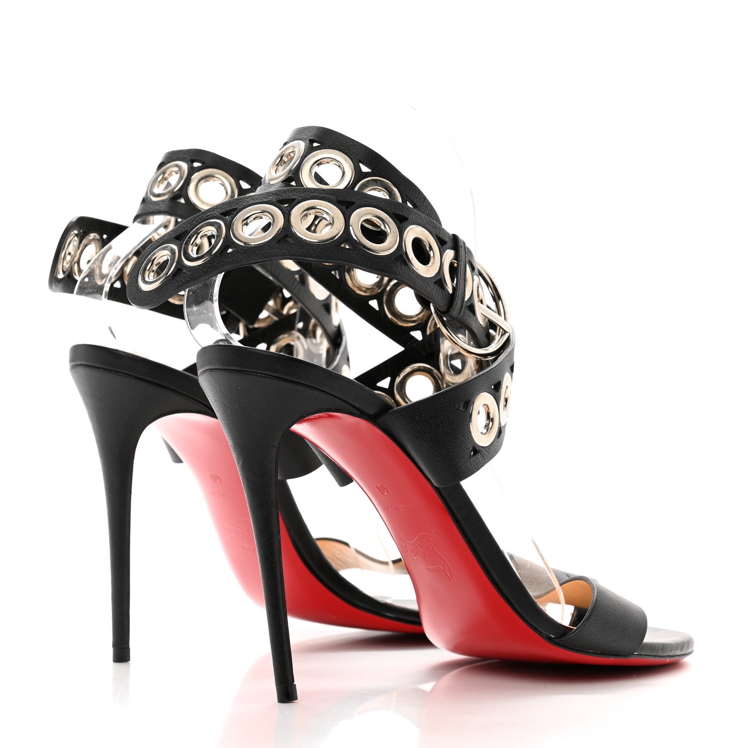 Christian Louboutin Sandaclou 100 Sandals 40 Black 5 of 8