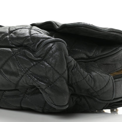 Chanel Iridescent Calfskin Quilted Maxi Shiva Flap Black 11 of 12