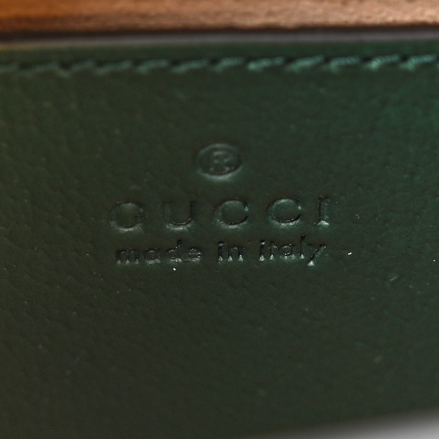 Gucci Textured Dollar Calfskin Web Mini Diana Tote Bag Vintage Green Pink 6 of 11