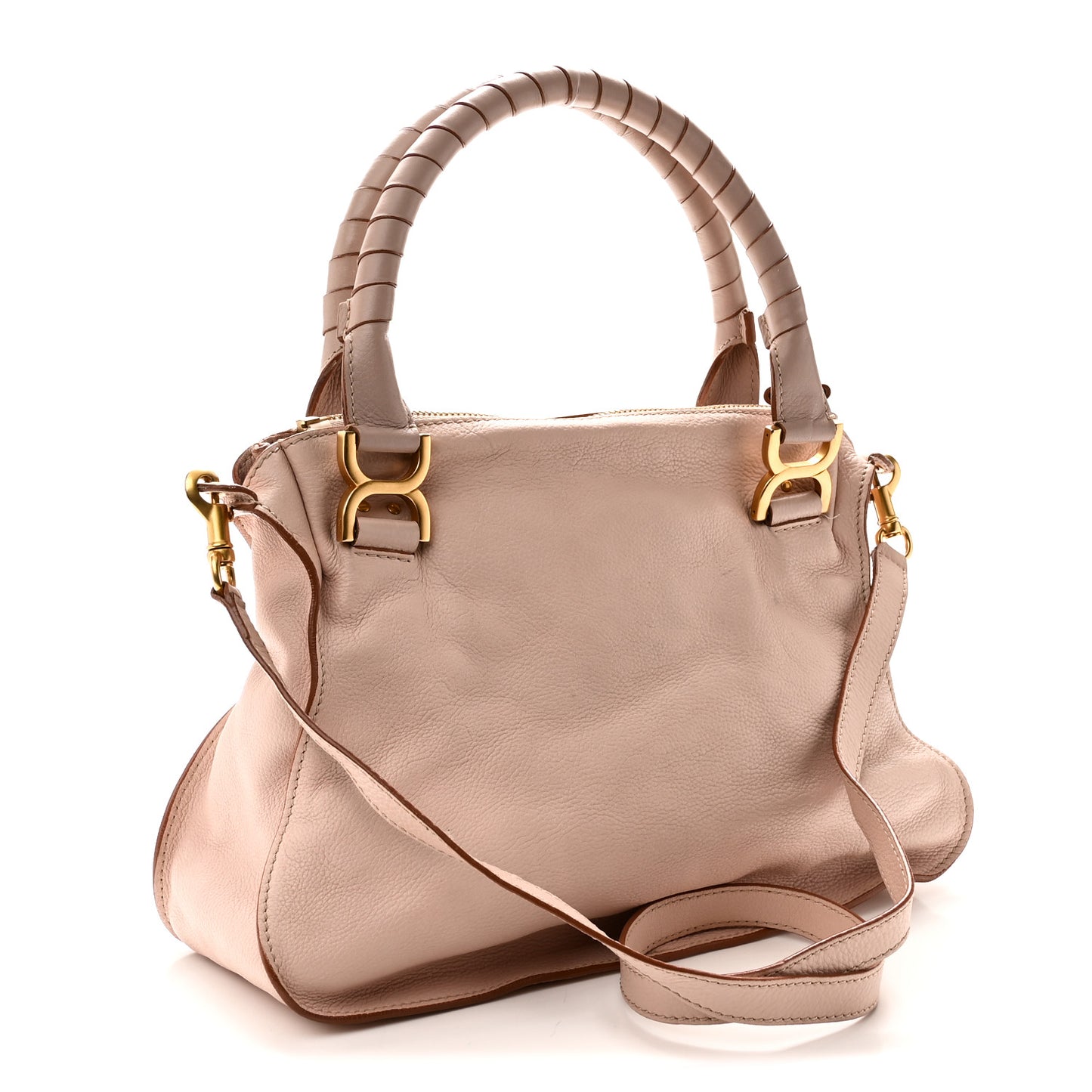 Calfskin Medium Marcie Satchel Blush Nude