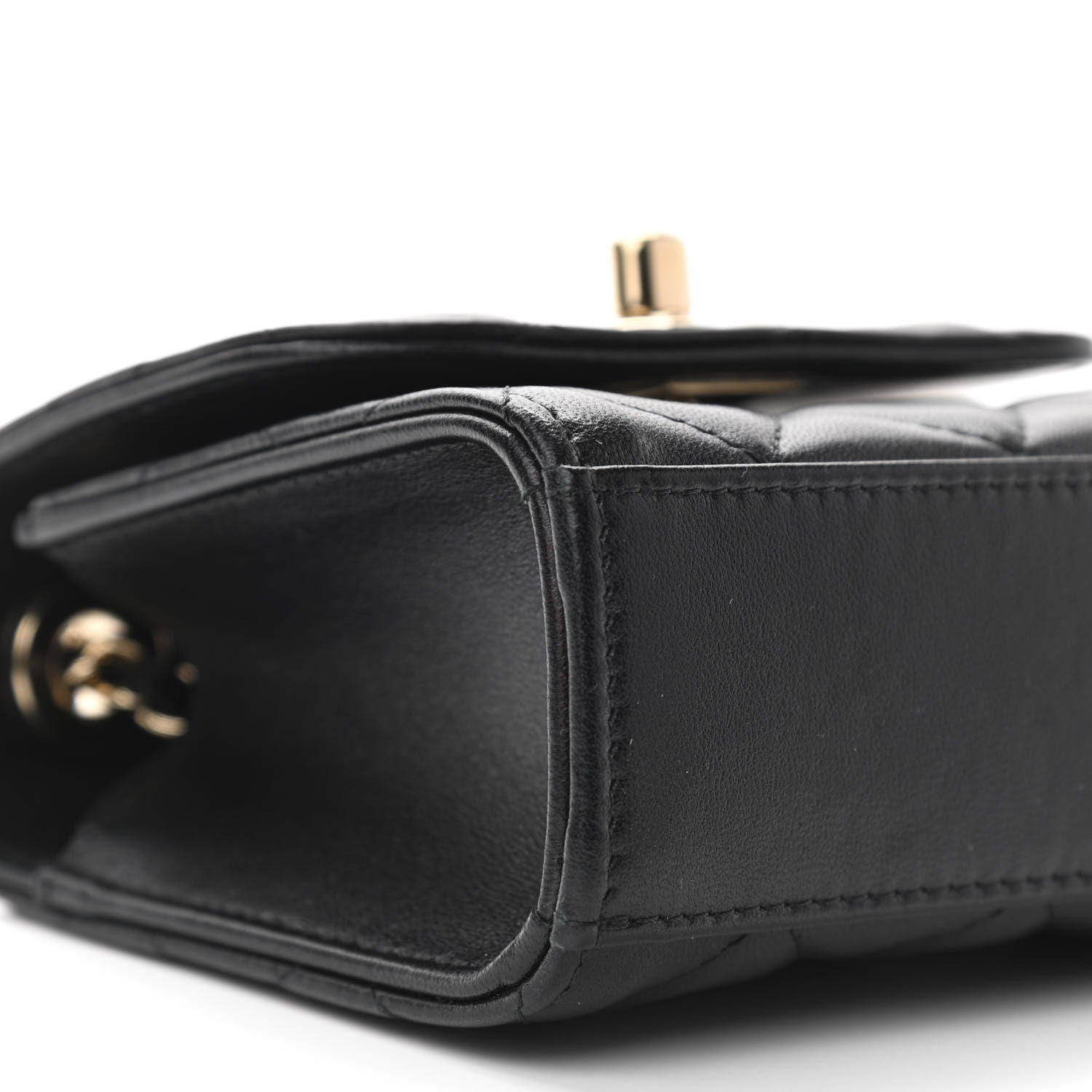 Chanel Lambskin Quilted Mini Trendy CC Chain Wallet Black 9 of 12