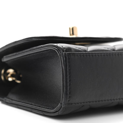 Chanel Lambskin Quilted Mini Trendy CC Chain Wallet Black 9 of 12