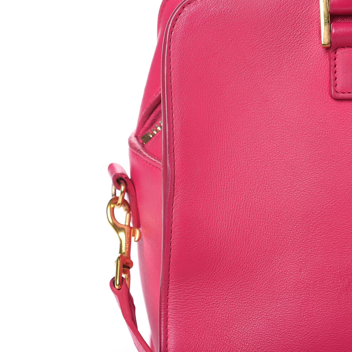 Calfskin Monogram Baby Cabas Fuchsia