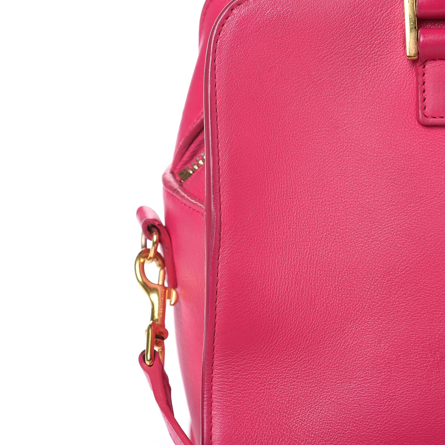 Saint Laurent Calfskin Monogram Baby Cabas Fuchsia 14 of 17