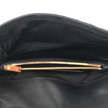 Saint Laurent SAINT LAURENT Calfskin Mixed Matelasse Triquilt Large Monogram Envelope Satchel Deep Marine 5 of 14
