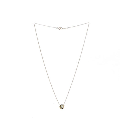 Tiffany 18K Yellow Gold Diamond 1837 Circle Pendant Necklace 3 of 7