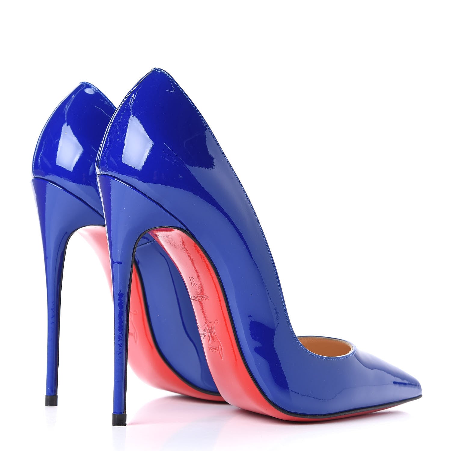 Christian Louboutin Patent So Kate 120 Pumps 37 Atlantic 4 of 10