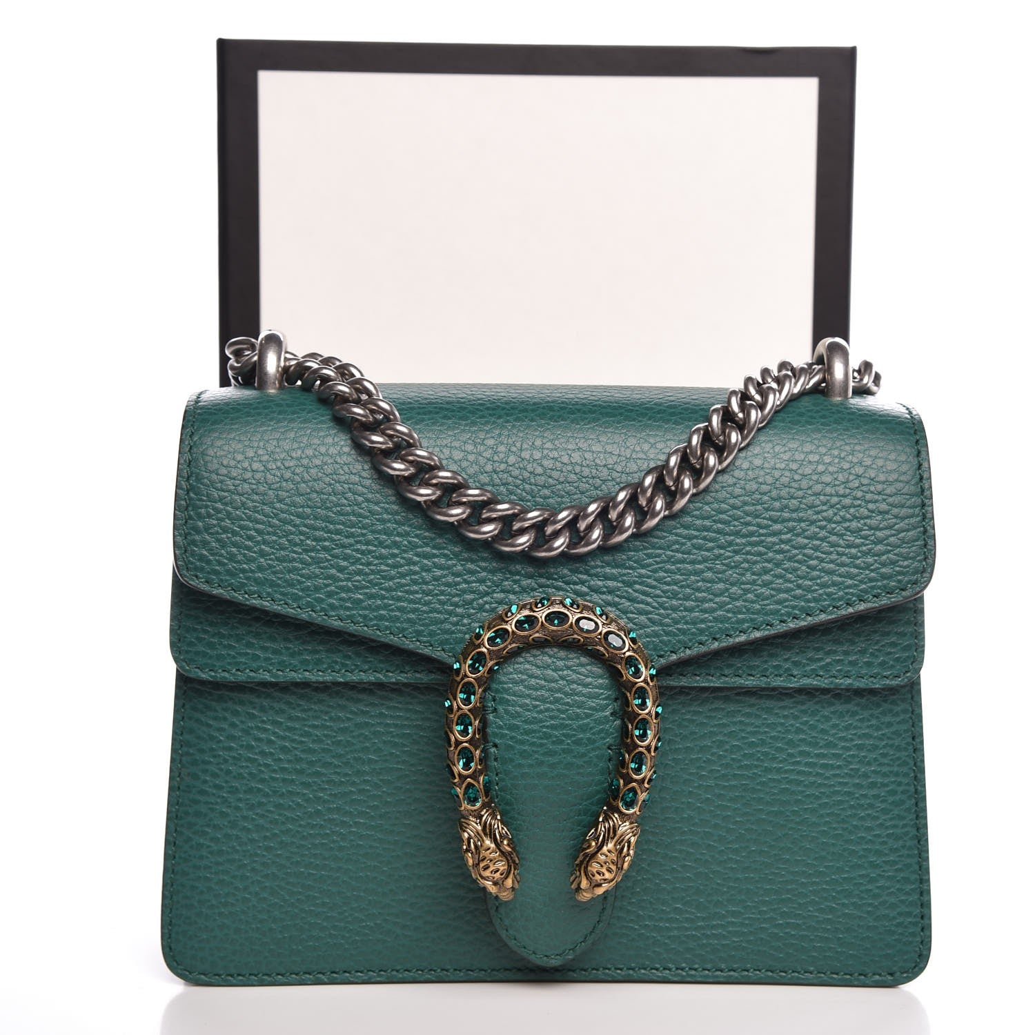 Gucci Calfskin Mini Dionysus Shoulder Bag Emerald 8 of 8