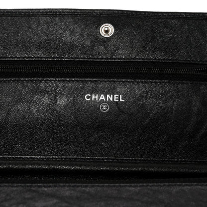 Chanel Goatskin Wallet On Chain WOC Black 6 of 10