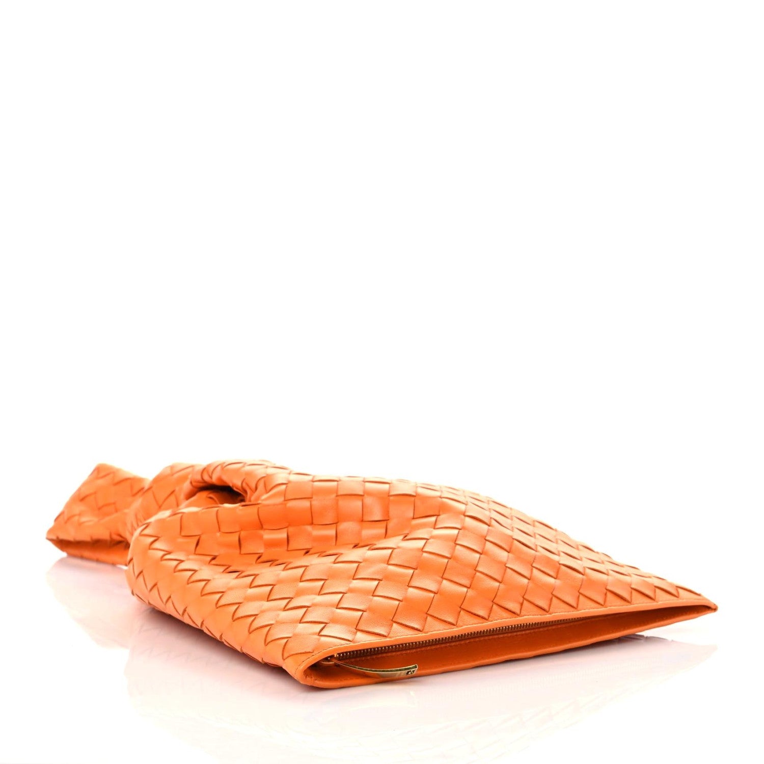 Bottega Veneta Nappa Intrecciato BV Twist Orange 4 of 10