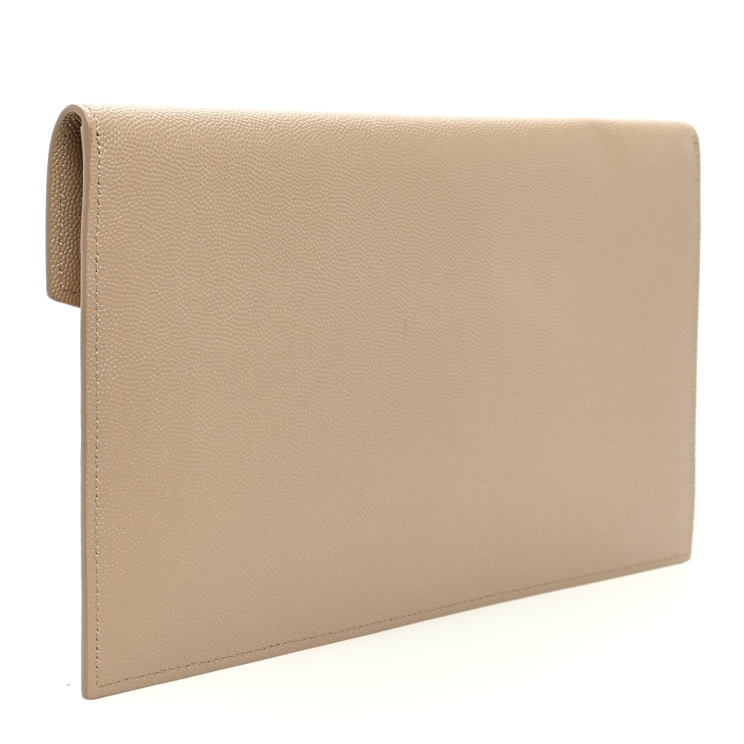 Saint Laurent Grain De Poudre Uptown Pouch Dark Beige 3 of 7